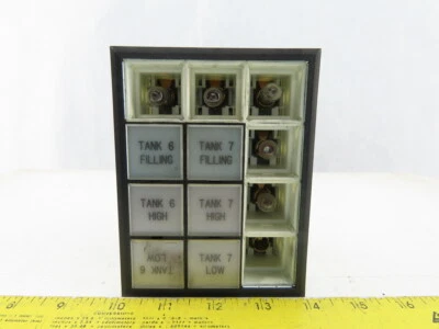 Idec SLC30N Annunciator Panel 4 Rows of 3 Lighted Control Panel - Image 1 of 4