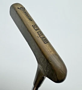 Vintage Dunlop Sea Island Putter 35" Golfschläger Gold Head Blade Rechtshänder - Bild 1 von 21