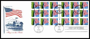1995 Flag over Porch booklet of 18 Sc 2919a Artmaster premium cachet - Picture 1 of 2