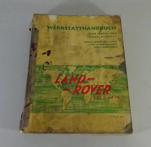Manual de Taller Land Rover Serie II + II A Stand 1964 Alemán - Imagen 1 de 8