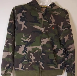 Polo Ralph Lauren Boy’s Full Zip Camouflage Jacket Size 14/16 - Picture 1 of 8