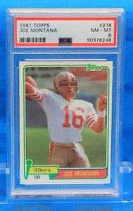 1981 TOPPS # 216 Joe Montana RC PSA 8 NM-MT # 50378248  SAN FRANCISCO 49ers !!! - Picture 1 of 2