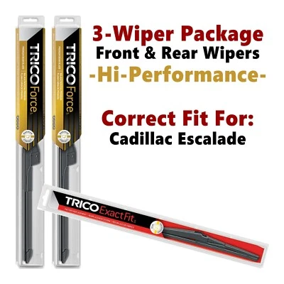 Wipers 3-pk Hi-Performance 2007-2014 Cadillac Escalade 25220x2/12E — 第 1/4 张图片