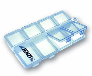 Jenzi Caja de Plástico Transparente 10,2x6,2x1,3cm Caja de Almacenamiento Caja de Plástico - Imagen 1 de 1