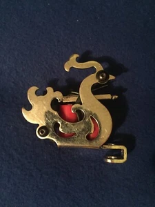 Unknown Brand “L”  Swan Dragon Chrome And Red Tatoo Gun - Picture 1 of 6