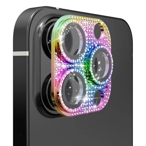 For Apple iPhone 15 Pro Camera Lens Full Tempered Glass Diamond Bling Case Cover - Picture 1 of 34