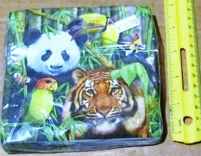Servilletas para bebidas de animales salvajes #655948, 16/pk, servilletas para la selva Foto 1 de 2