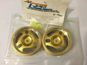 GPM Racing Products TR33R Alloy Aluminum Rear Wheel 3 Pole Gold Set - Picture 1 of 4