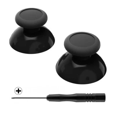 Palos para pulgar analógicos negros con destornillador para mando Nintendo Switch Pro EE. UU. Foto 1 de 4