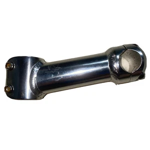 Bicycle bike stem 120mm +/-10 degree 25.4mm 1 1/8th” Silver Alloy, with bolts - Picture 1 of 11