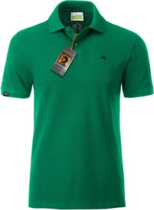 JAN 8010 Bio Cotone Basic Polo Shirt Uomo Organic COMPANIEER Verde Irish C. - Foto 1 di 6