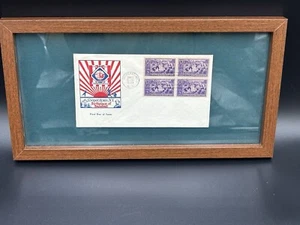 Estampillas enmarcadas de béisbol Cooperstown NY primera fecha de emisión 1939 - Imagen 1 de 9