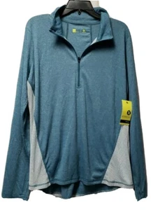 NWT Woman XERSION Half Zip Pullover JACKET Size XXL Deep Sea Green & Collar $44 - Picture 1 of 3