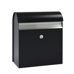 MEFA Buzón Jade (870) Negro Profundo RAL 9005 Buzón de Pared - Imagen 1 de 2