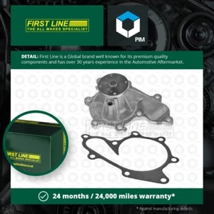 Water Pump fits NISSAN ALMERA N16, V10 2.2D 00 to 06 Coolant Firstline Quality - Picture 1 of 2