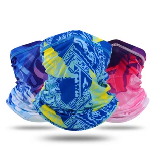 Cooling Neck Gaiter UV Protection Face Mask Scarf Colorful Breathable Balaclava - Picture 1 of 30
