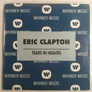 ERIC CLAPTON -TEARS IN HEAVEN- 1992 VERY RARE MEXICAN 7" SINGLE PS PROMO - Picture 1 of 4
