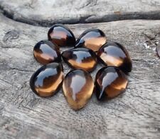 AAA+ Quality Natural Smoky Quartz Pear Shape Cabochon Calibrated Loose Gemstones