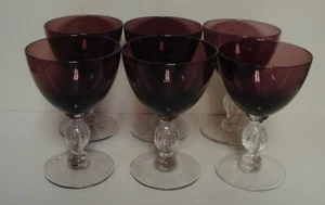 Cambridge AURORA (AMETHYST) (1066) Liquor Cocktail Glasses SET OF SIX - Bild 1 von 3