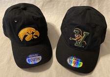 Ouray Sportswear NCAA Youth Embroidered Logo Hat Cap, Vermont, Iowa