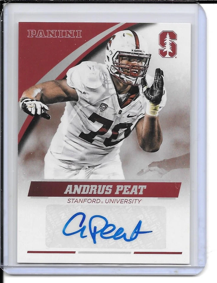 2015 Panini Collegiate Multi-Sport Stanford Auto #AP-STA Andrus Peat - Image 1 of 1