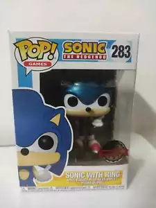 Funko Pop! Sonic Il Riccio Sonic Con Anello Metallizzato #283 Edizione Speciale - Foto 1 di 4