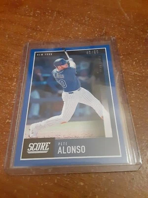 Pete Alonso 2020 Score Numbered to 50 - Image 1 of 3