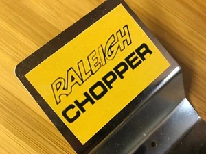 RALEIGH CHOPPER MK 2 SEAT PLATE WATER SLIDE DECAL - AS ORIGINALS - SHOWBIKE