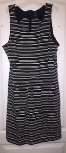 Gap Dress XL Extra Large Cotton Polyester Black White - Picture 1 of 10