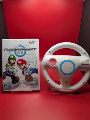 Mario Kart Wii With Wheel Nintendo Wii Japanese Import Game Games Lot US Seller  - Image 1 of 4