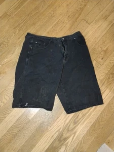 Vintage Rocawear schwarz Denim Jeans Shorts Herren Größe 42 W Baggy Hip Hop Y2K - Bild 1 von 12
