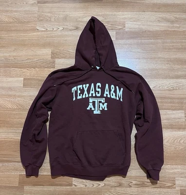 Sudadera con capucha Texas A&M Aggies Champion borgoña para hombre talla grande Foto 1 de 3