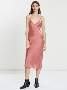 Silk Laundry Silk 90’s Slip Dress Size XS Extra Small Rose Pink Sexy Romance - Picture 1 of 8