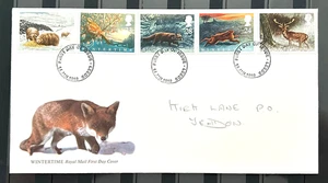 UK FDC First Day Cover Wintertime 1992 Stamps Postmark No48 - Picture 1 of 2
