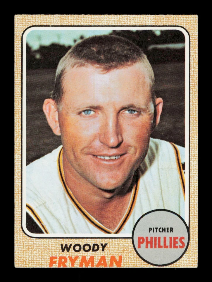 1968 Topps #112 Woody Fryman Philadelphia Phillies - Image 1 of 2