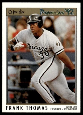 1992 O-Pee-Chee Premier Frank Thomas Chicago White Sox #59 - Image 1 of 2