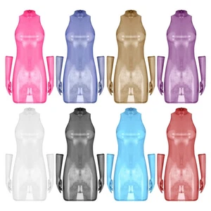 Womens Clubwear Halloween Bodycon Dress Sexy Outfit Gift Lingerie Glossy Bikini - Picture 1 of 114