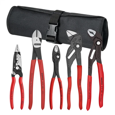 KNIPEX 5 Pc Core Pliers Set in Tool Roll - Image 1 of 2