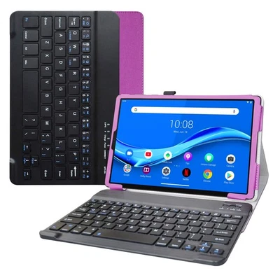 for Lenovo Tab M10 Plus Keyboard Case, PU Leather Cover with Removable Keyboa... - Image 1 of 4