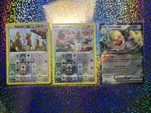 Pokemon TCG: 147/191 Slaking ex; Reverse Holo 130/203 Vigoroth & 129/203 Slakoth - Picture 1 of 14