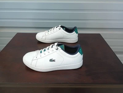 Zapatillas Lacoste Niños Talla 3 Blanco Con Cordones Blanco Verde Foto 1 de 4