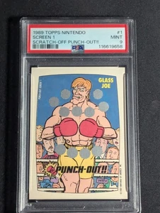 PSA 9 MINT 1989 Topps Nintendo Scratch-Off Game Punch Out!! Glass Joe Screen #1 - Picture 1 of 2