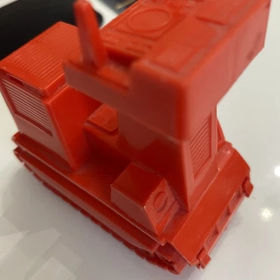 Veículo vintage Major Matt Mason laranja vermelho gato lunar Trac Mattel - Imagem 1 de 4