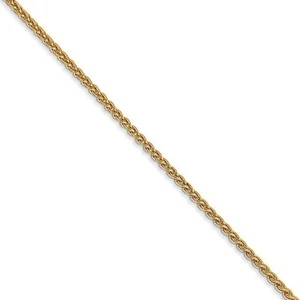 1.65mm, 14k Yellow Gold, Solid Spiga Chain Necklace - Picture 1 of 52