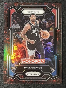 2023-24 Panini Prizm Monopoly - Paul George #39 Classic Icons Red Prizm Clippers - Bild 1 von 2