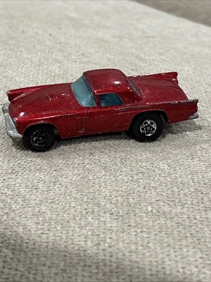 Hot Wheels 1981 Real Riders ‘57 T-Bird #4357 Red Vtg 1981 Malaysia 1:64 Car - Image 1 of 4