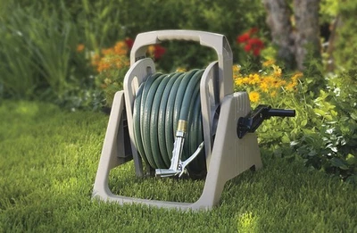 Suncast Hose Handler Taupe Resin Retractable Wall Mounted Hose Reel 100 ft. Capa - Image 1 of 3