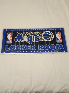 1998 VINTAGE ORLANDO MAGIC PLASTIC LOCKER ROOM SIGN - Picture 1 of 12