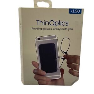 ThinOptics Secure Fit Armless Ultralight Reading Glasses 2.00 Universal Pod Case