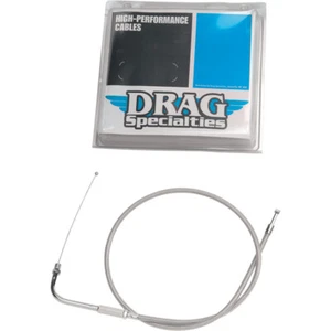 Drag Specialties 32 1/2" Inch Braided Throttle Cable For Harley FXDS-CONV - Picture 1 of 1